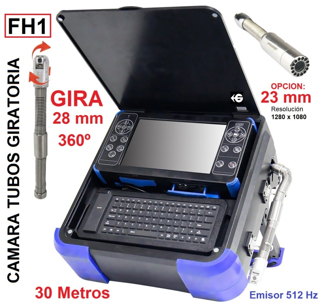 camara giratoria 360º 28mm x30metros FH1 inspeccion tubos GimateG