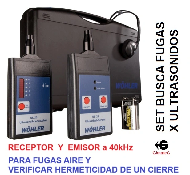 sistema ultrasonido busca fuga aire y hermeticidad soldaduras o cierres Wöhler UL23 gimateg