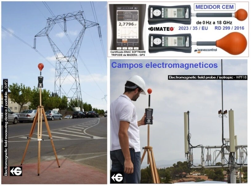 medidor CEM desde iman 0 Hz a alta freq 18 GHz Alquiler GimateG