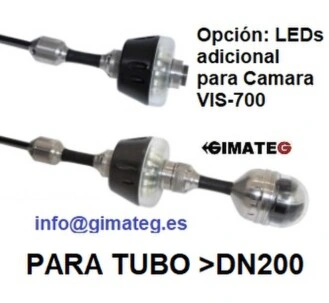 luz adicional para camara giratoria Vis500 gimateg