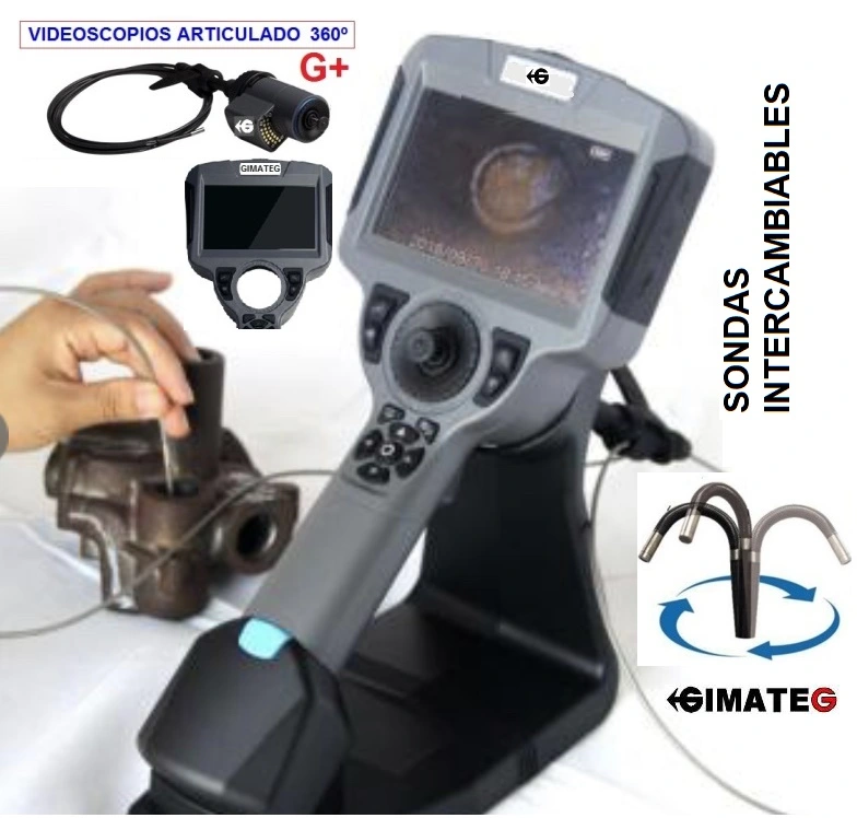 sondas intercambiables videoscopios GiCam-G+ GimateG