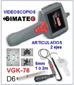 camara inspeccion diametro 25mm 30m gimateg tuberias