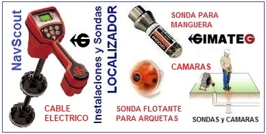 localizador navitrackscout sondas camara cable arquetas gimateg