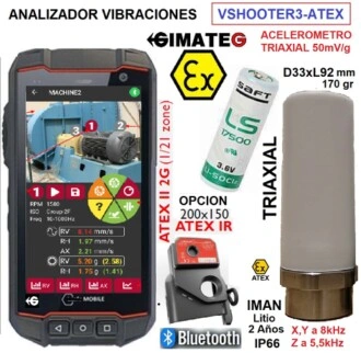 Analizador vibraciones y camara termica ATEX VShooter GimateG