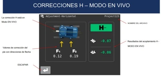 Telefono+termografica vibrometro triaxial foto maquina y color ISO 10816 VSHOOTER3IR GimateG
