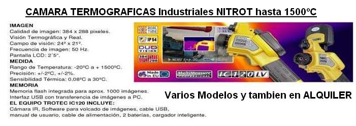 termografica trotec hasta 1500grados alquiler gimateg