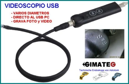 videoscopio conexion USB A PC gimateg
