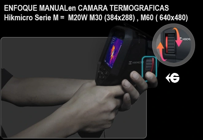 enfoque manual termografica M20w Distribuidor hikmicro gimatec