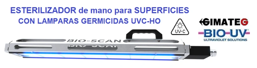 esterilizador UVC de superficies portatil BioScan GimateG