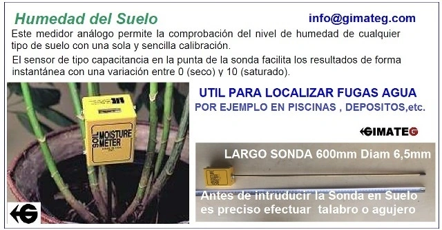 detector humedad en el suelo hasta 60 cm de gimateg