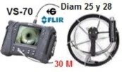 ir a camara inspeccion tubo flir VS70 d28 x 30m gimateg