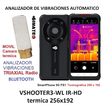 analizador vibracion ATEX ISO 10816 maquina rotativa VShooter3 gimateg