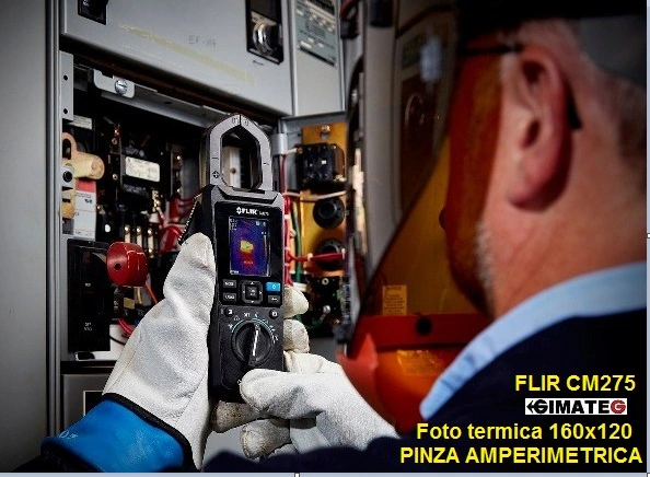 pinza amperimetrica Flir CM275 con foto termografica GimateG