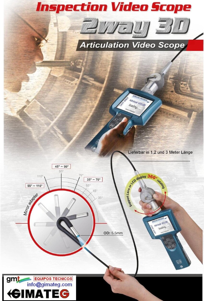 Videoscopio industrial v55 gimateg