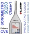 sonometro acustico cesva 250 clase 1 facil uso venta alquiler gimateg