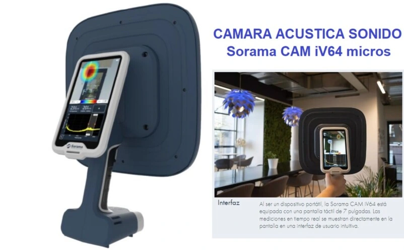 alquiler venta Camara acustica SORAMA CAM iV64 audio sonido ruido