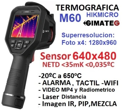 termografica alarma hikmicro M60 gimateg