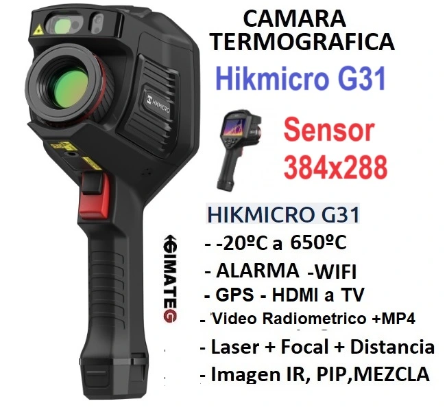 camaras termograficas pro HIKmicro G31 gimateg