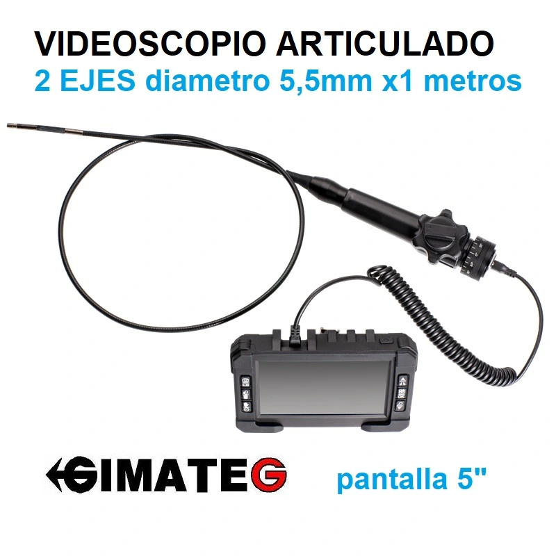 videoscopio articulado 4 ejes sondas intercambiables M3 gimateg