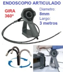 VIDEOSCOPIO 8mm x3metros ARTICULADO 4 EJES PTZ Gimateg