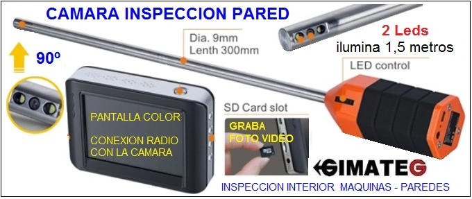 videoscopio inspeccion paredes y falsos techos gimateg